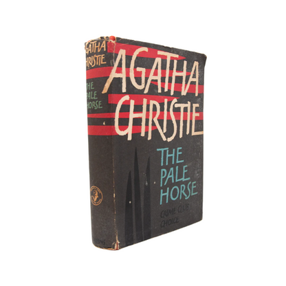 First edition book The Pale Horse by Agatha Christie, photo from the side.