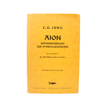 First edition of Aion, front of the book.