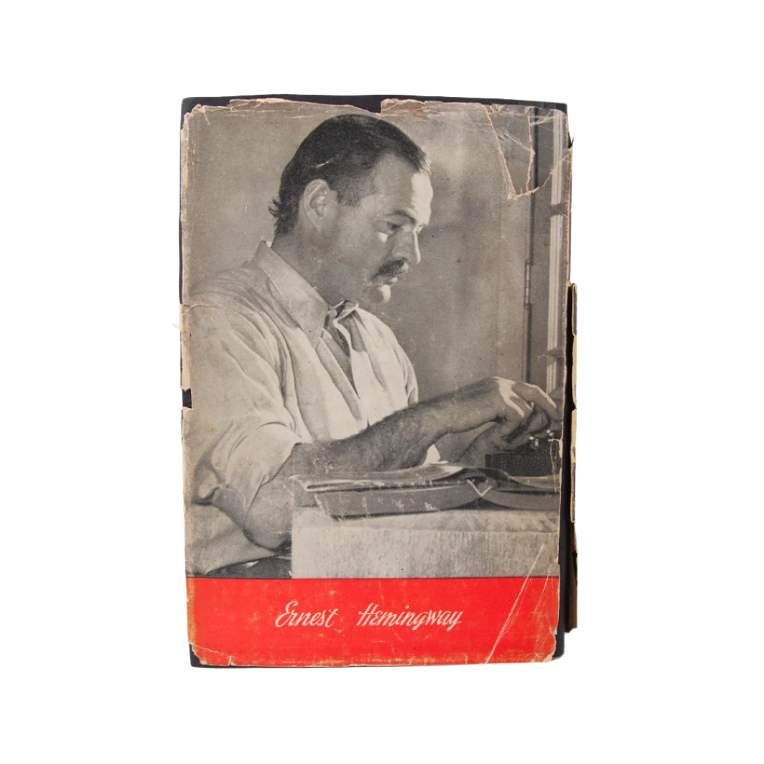 First edition and first printing of the For whom the bell tolls, photo of the back.