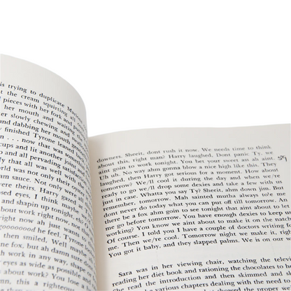 Requiem for a dream book, photo of the content.