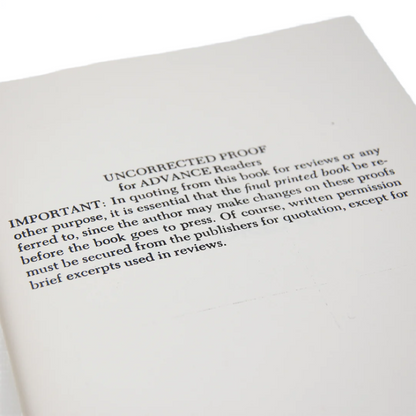 Requiem for a dream book, photo of the note.